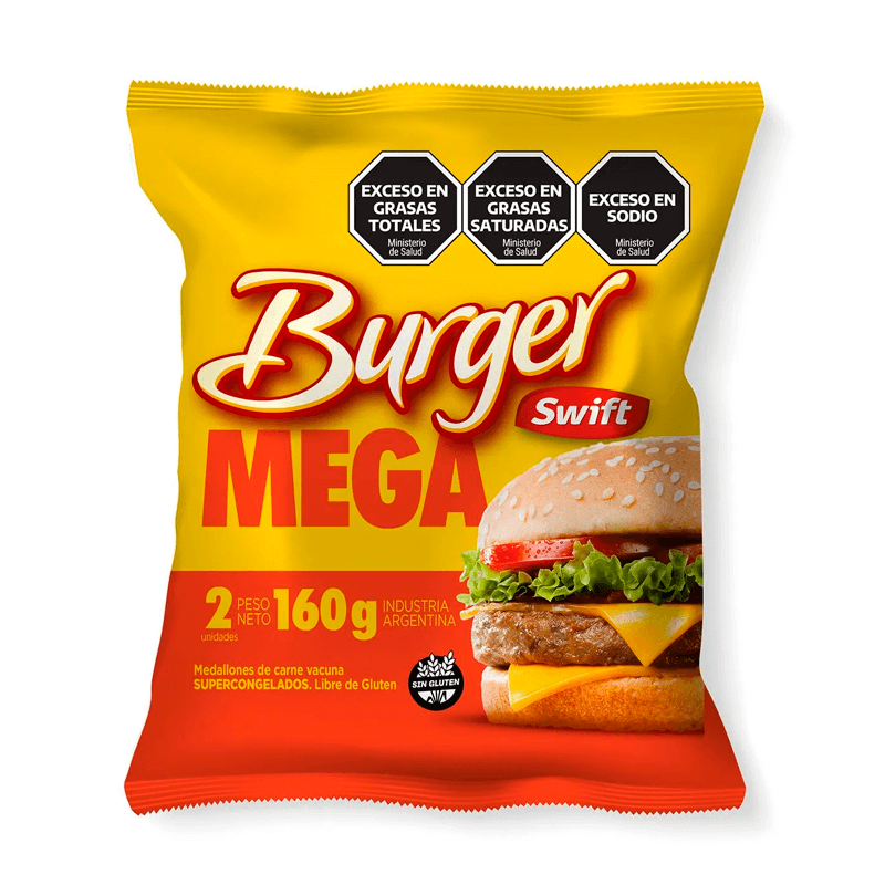 Medallones de Carne Mega Swift 2 un x 80 grs - Hiram Alimentos Congelados