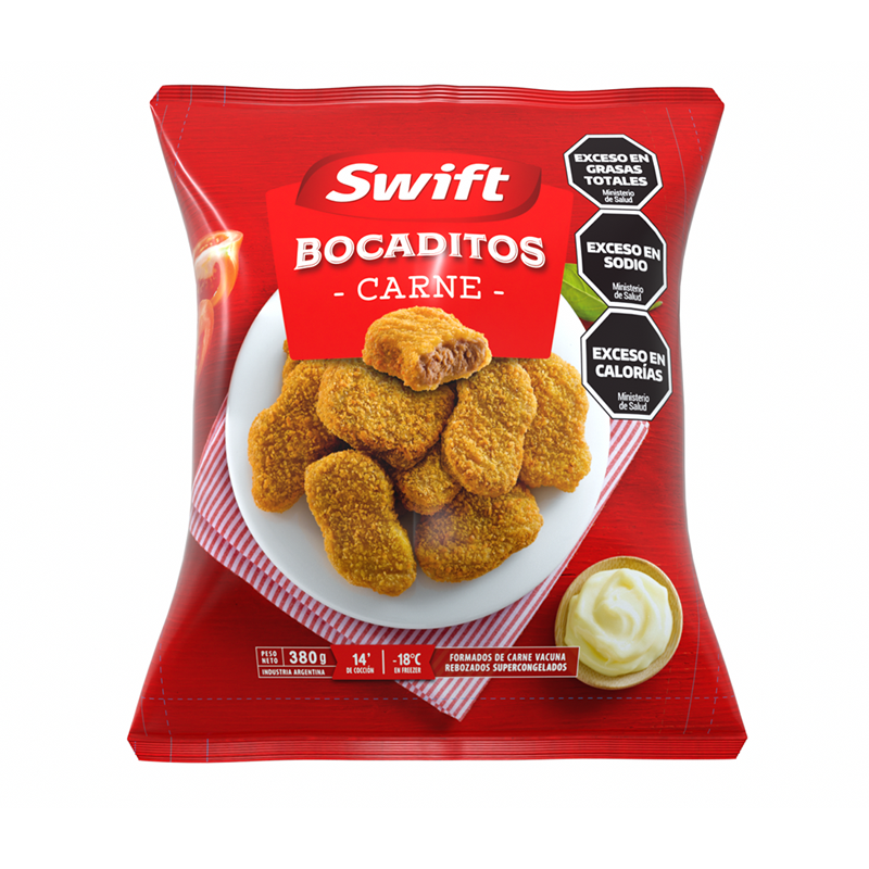 Bocaditos rebozados de Carne Swift Bolsa x 380 grs - Hiram Alimentos Congelados