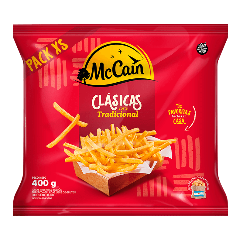 Papas McCain Tradicional  Paquete x 400 grs - Hiram Alimentos Congelados