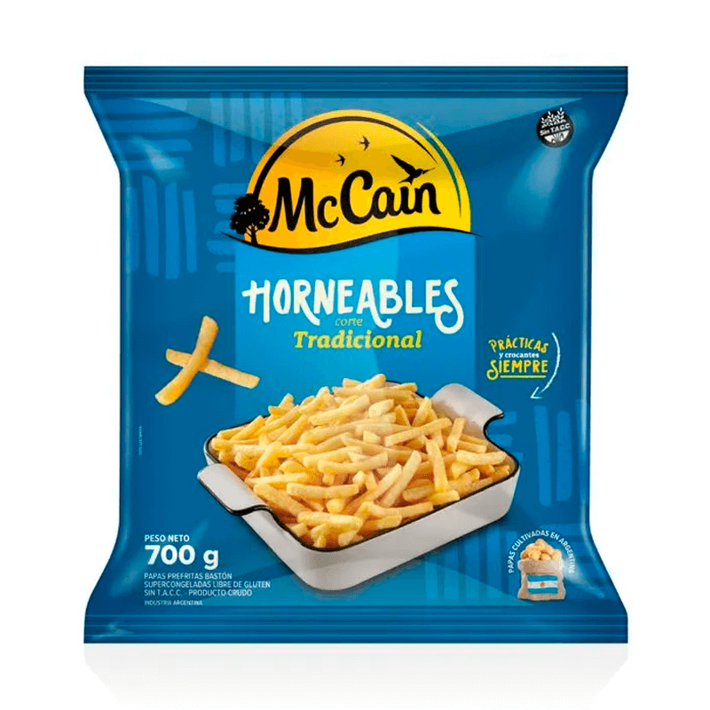 Papas McCain Horneables  Paquete x 700 grs - Hiram Alimentos Congelados
