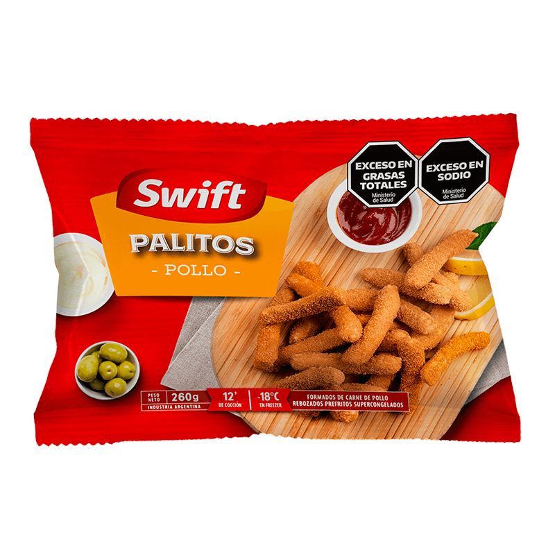Palitos de Pollo Rebozados Swift Paquete x 260 grs - Hiram Alimentos Congelados