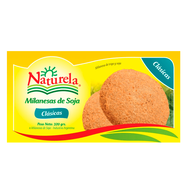 Milanesas de Soja Naturela Clásica Estuche 4 un x 80 grs - Hiram Alimentos Congelados