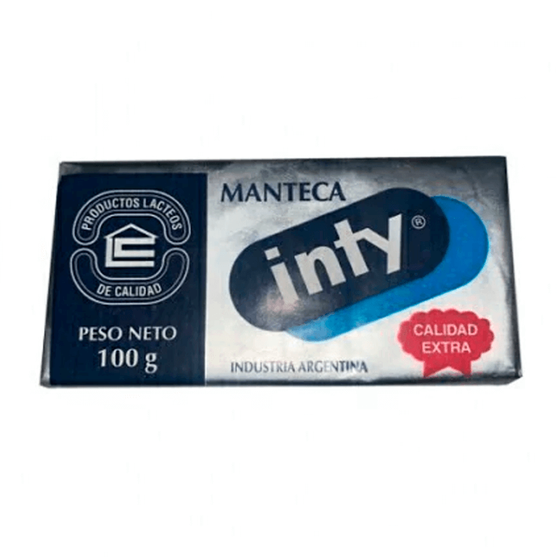 Manteca INTY Paquete x 100 grs - Sin TACC - Hiram Alimentos Congelados