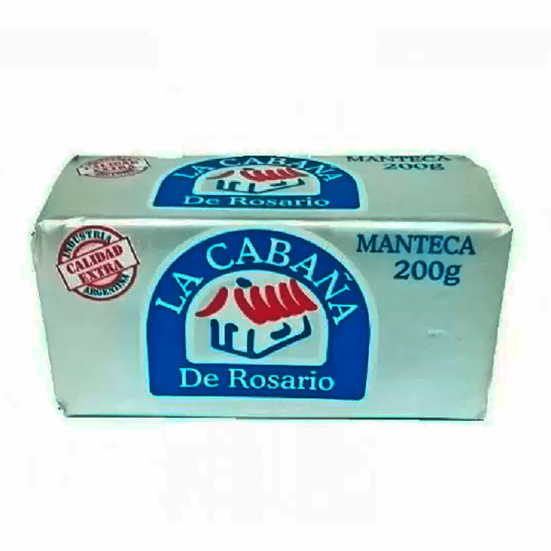 Manteca La Cabaña de Rosario Paquete x 200 grs - Sin TACC - Hiram Alimentos Congelados