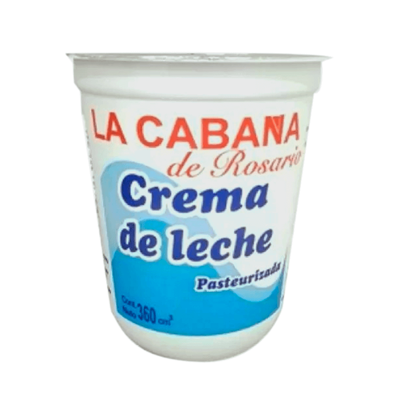 Crema de leche La Cabaña de Rosario Pote x 350 grs - Sin TACC - Hiram Alimentos Congelados