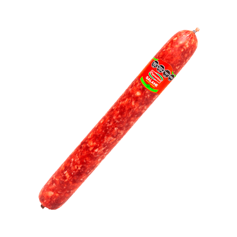 Salame Tipo Colonia x metro Picado Grueso Piamontesa - Pieza al peso - Hiram Alimentos Congelados