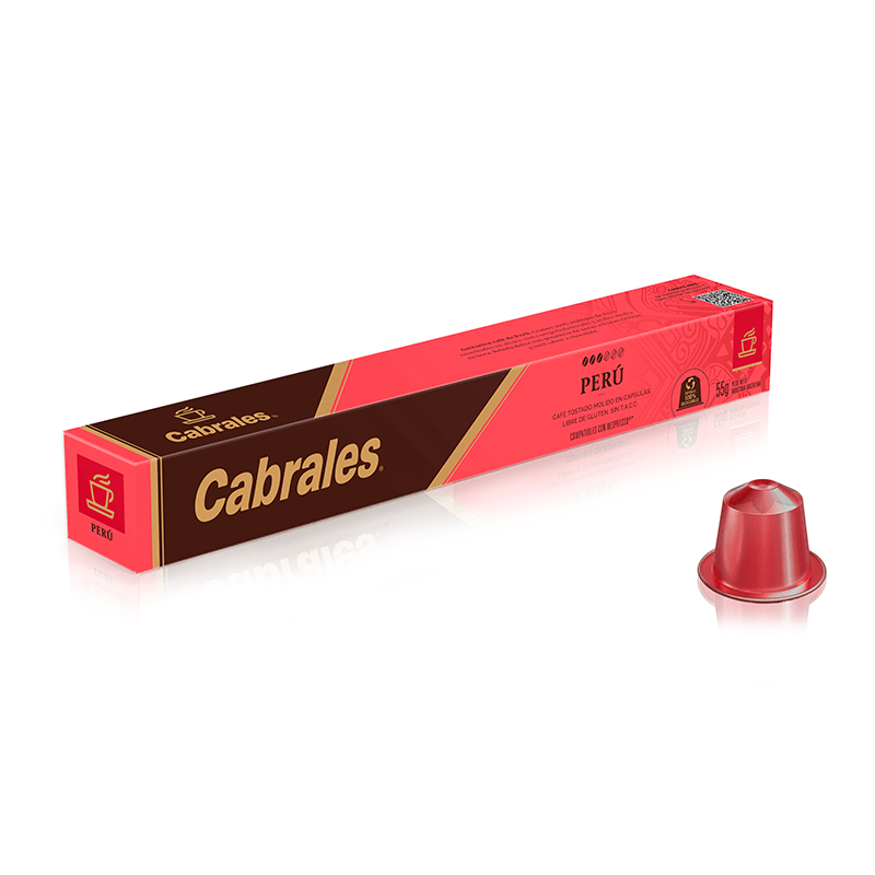 Café Cabrales Capsules Nespresso Perú - Estuche 10 un x 5.5 grs - Hiram Alimentos Congelados