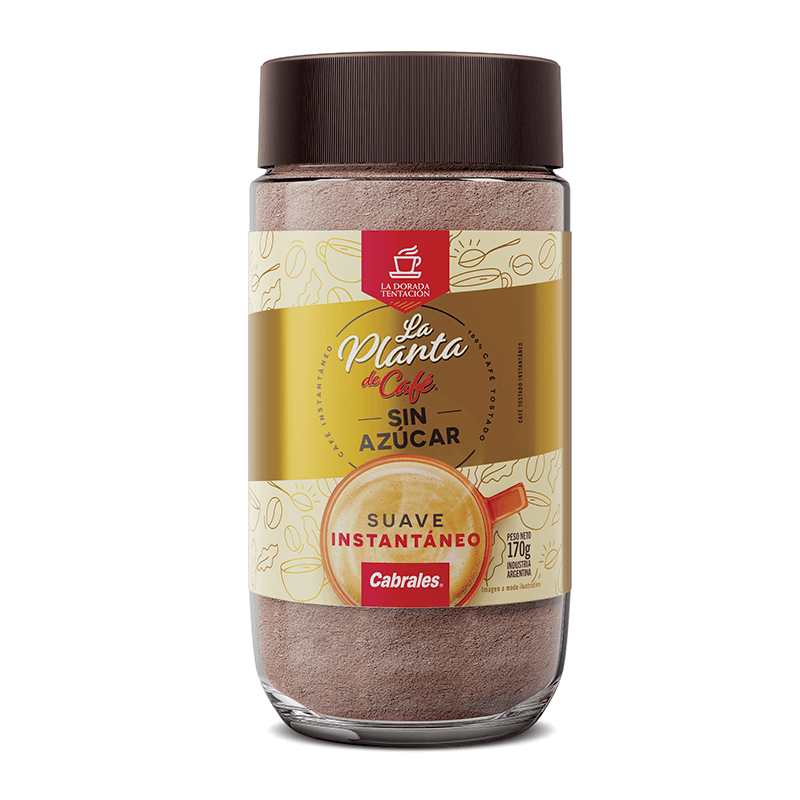 Café Soluble Suave La Planta del Café  Frasco x 170 grs - Hiram Alimentos Congelados