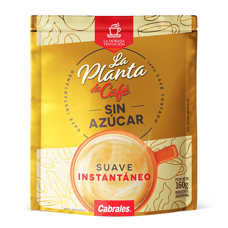 Café Soluble Suave La Planta del Café  Doy Pack x 160 grs - Hiram Alimentos Congelados