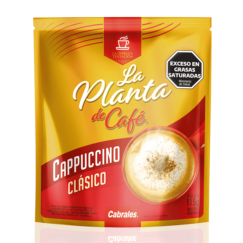Café Soluble Cappuccino La Planta del Café Doy Pack x 115 grs - Hiram Alimentos Congelados