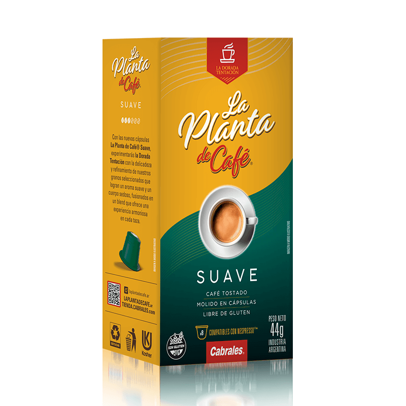 Café La Planta del Café Cápsulas Nespresso Tipo Suave  Estuche 8 un x 5.5 - Hiram Alimentos Congelados