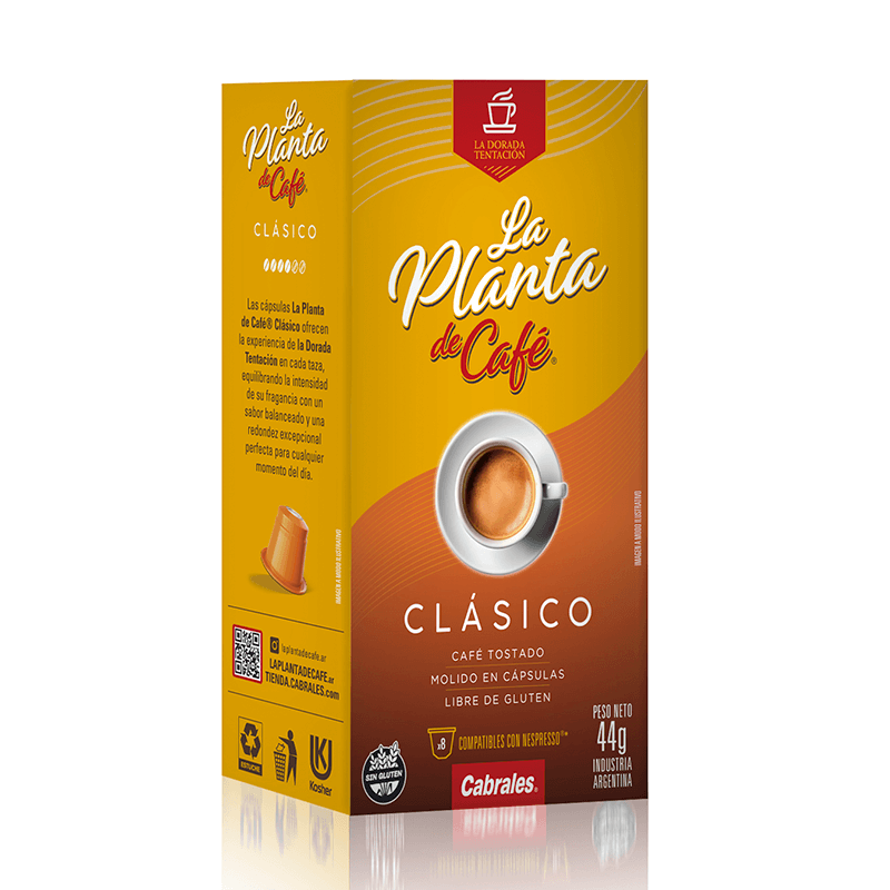 Café La Planta del Café Cápsulas Nespresso Tipo Clásico  Estuche 8 un x 5.6 - Hiram Alimentos Congelados