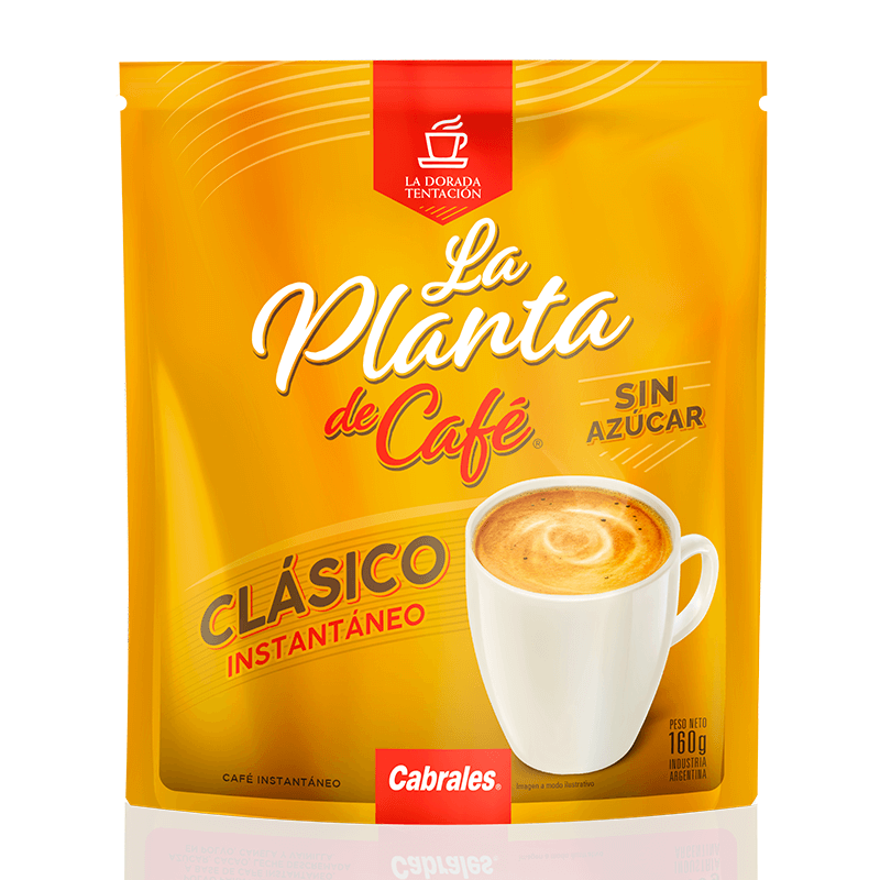 Café Soluble Clásico La Planta del Café  Doy Pack x 160 grs - Hiram Alimentos Congelados