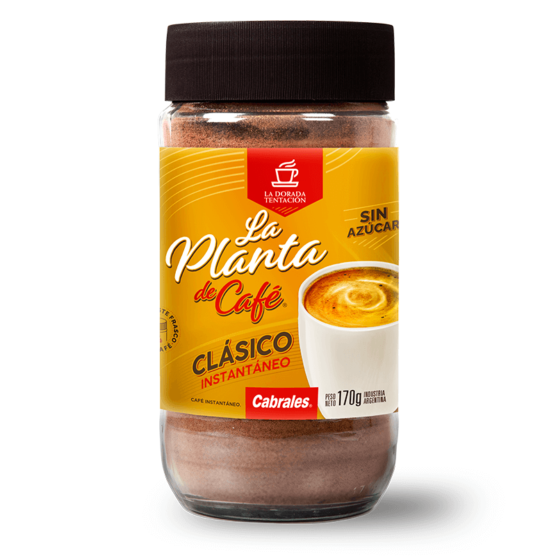Café Soluble Tradicional La Planta del Café  Frasco x 170 grs - Hiram Alimentos Congelados
