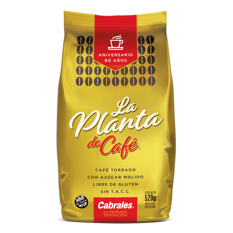Café Torrado Molido La Planta del Café Paquete x 500 grs - Hiram Alimentos Congelados