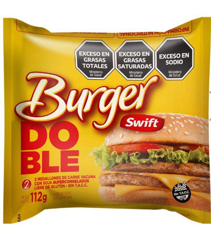 Ofertas Productos Medallones de Carne Doble Burguer Swift 2 un x 56 grs